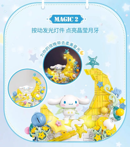 Sanrio Fairytale Music Box | Kuromi Cinnamoroll - Limited Edition Building Blocks Toy Collections