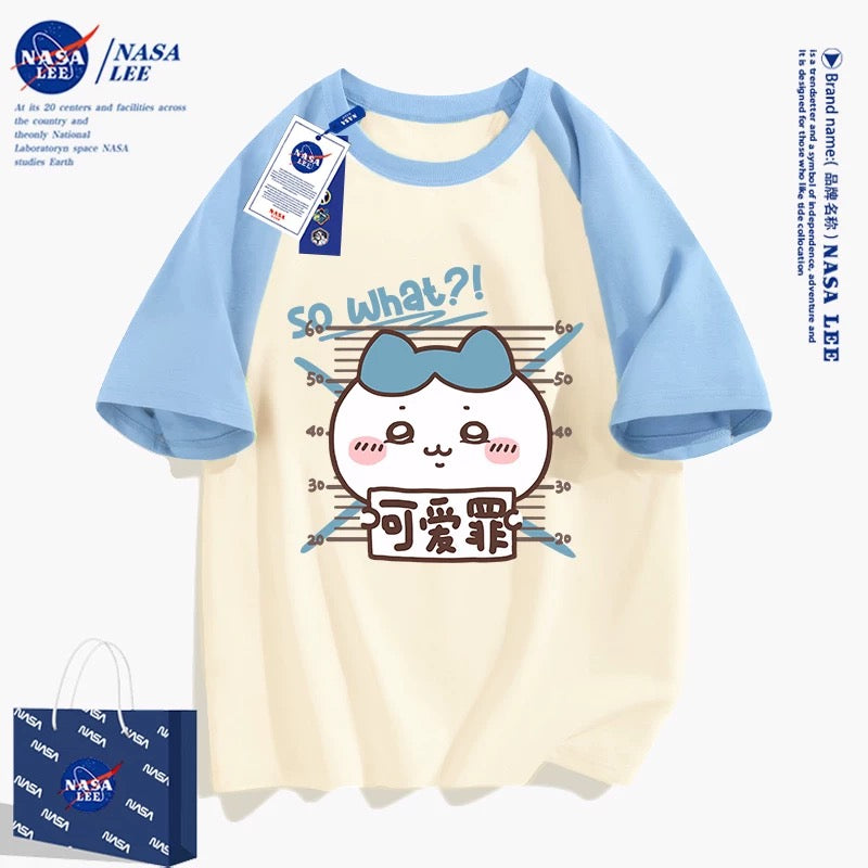 Japanese Cartoon ChiiKawa Casual Style T-Shirt Series | Hachiware Cute Crime - Kawaii Fashion Items