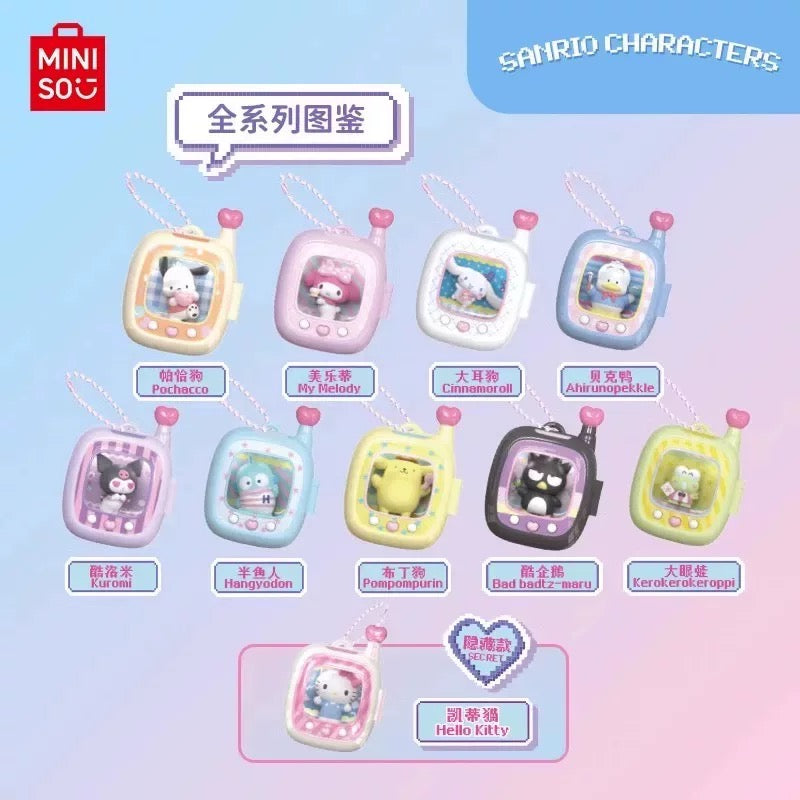 Miniso x Sanrio Characters Pocket Elf Series | Hello Kitty My Melody Kuromi Cinnamoroll Pompompurin Pochacco Keroppi Bad Badtz Maru Hangyodon AhirunoPekkle - Kawaii Collectable Toys Toy Collection