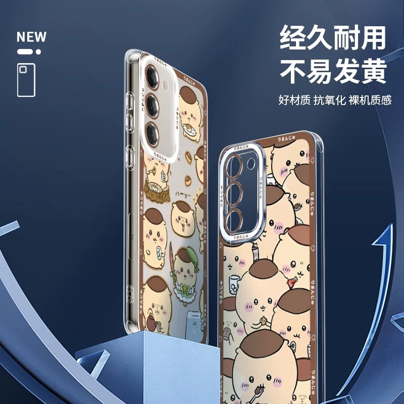 Japanese Cartoon Chiikawa | Kurimanju 5 Styles - Phone Case Samsung Galaxy S26 S25 S24 S23 S22 S21 FE Ultra Edge