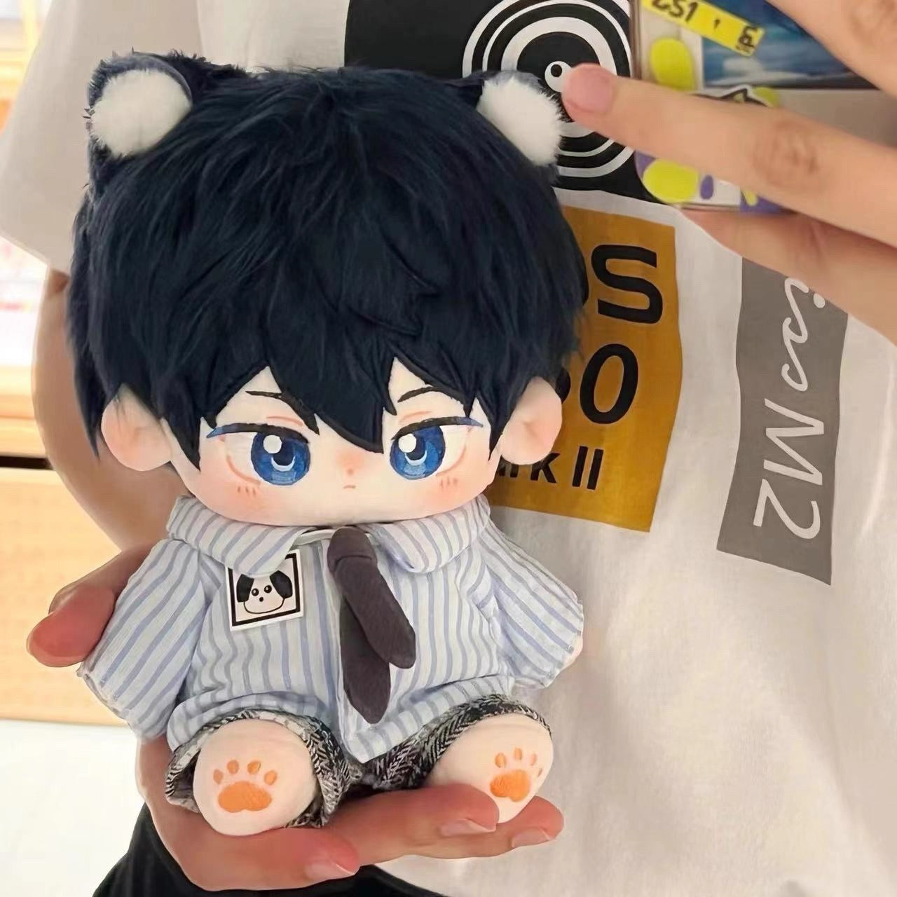 Japanese Anime Free! Iwatobi Swim Club Cotton Plush Doll | Haruka Makoto with Car Ear Cute Kawaii 20cm Doll Can Change Outfits - Cute Kawaii Item