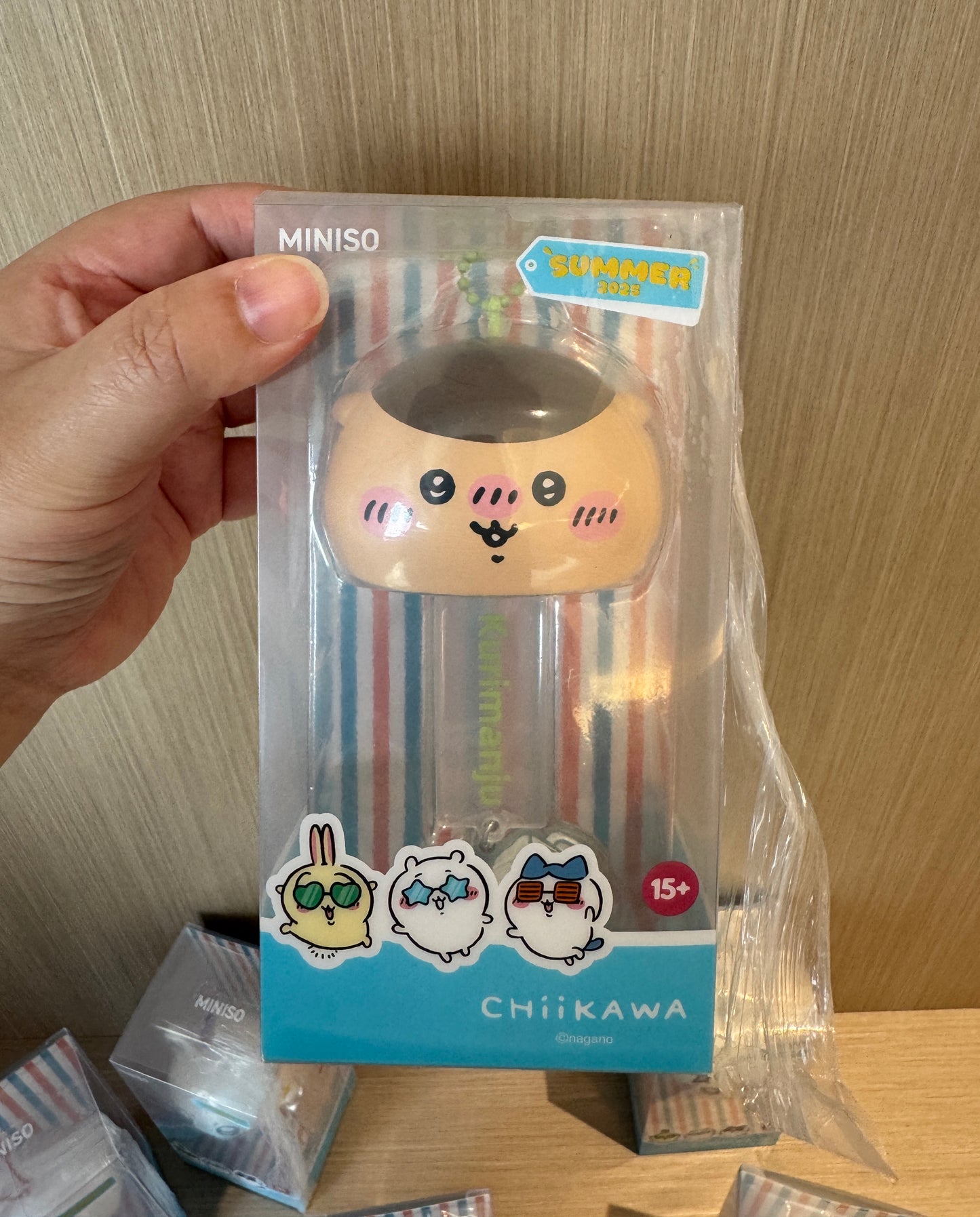 ChiiKawa X Miniso Hot Summer Series | ChiiKawa Hachiware Usagi Momonga Kurimanju Rakko Cute Plastic Doll Wind Chimes - Kawaii Items Room Decoration Doll