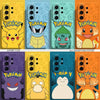 Japanese Cartoon Pokemon Silicone Case | Pikachu Squirtle Bulbasaur Charmander Gengar Psyduck Snoriax Charizard  - Phone Case Samsung Galaxy S26 S25 S24 S23 FE Ultra Edge