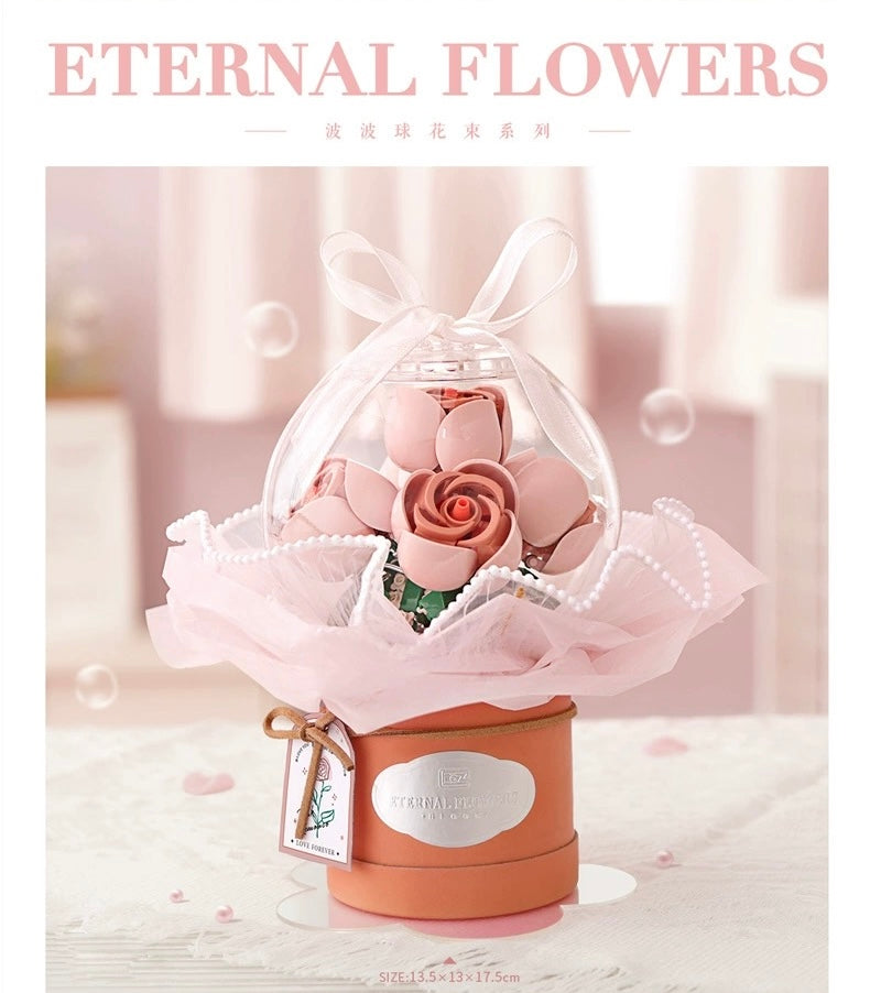 Loz Building Block Eternal Flowers Set  Rose SunFlower - with LED Lig –  KawaiiGiftLand