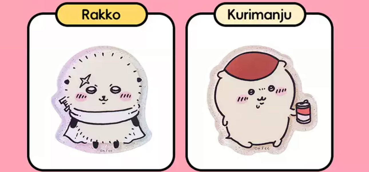 ChiiKawa X Miniso | ChiiKawa Hachiware Usagi Momonga Kurimanju Rakko Magnet with Card - Kawaii Item Cute Accessories