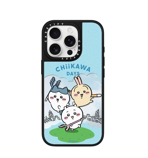 Japanese Cartoon ChiiKawa Mirror Phone Case | ChiiKawa Hachiware Usagi Chiikawa Days & Night Grid - iPhone Case 12 13 14 15 16 17 Pro Promax