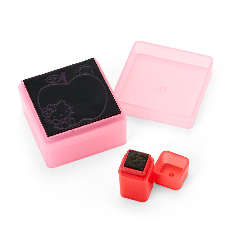 Sanrio Japan Hello Kitty Stamp Set with Oil Ink - Kawaii Stationery