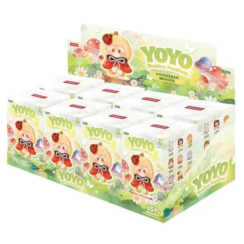 YOYO Chan Doll | Yoyo Meadow PomPom Garden - Plush Vinyl Keychain Pendant Blind Box