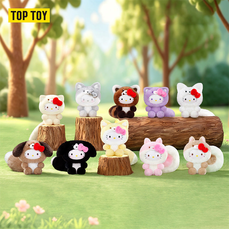 TOPTOY x Sanrio Hello Kitty | Healing Forest Series - Plush Vinly Keychain Pendant Blind Box