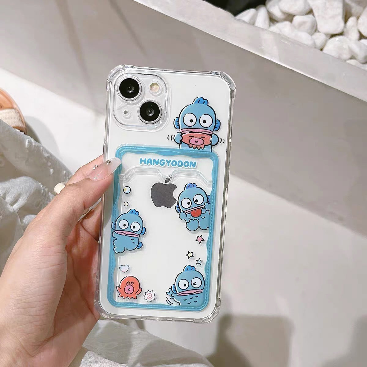 Japanese Cartoon Photo Holder | Hangyodon - iPhone Case PLUS X 11 12 13 14 15 16 Pro Promax - Many Hangyodons / iPhone 16 Pro Max Japanese Cartoon Photo Holder | Hangyodon - iPhone Case PLUS X 11 12 13 14 15 16 Pro Promax - Many Hangyodons / iPhone 16 Pro Max