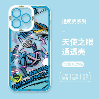 Japan Cartoon Pokemon Mega Evolution Anime | Metagross Scizor Latios Garchomp Rayquaza Lucario Charizard X Y Gardevoir - iPhone Case PLUS SE2 XS XR X 11 12 13 14 15 16 16e 17 17 17e Pro Promax 12mini 13mini
