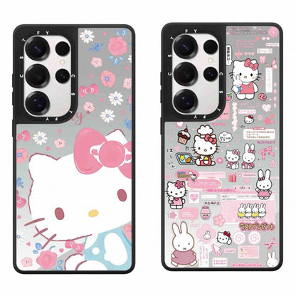 Cute Cartoon Cute Cat Hello Kitty | Flower Rabbit - Phone Case Samsung Galaxy S25 S24 S23 Ultra