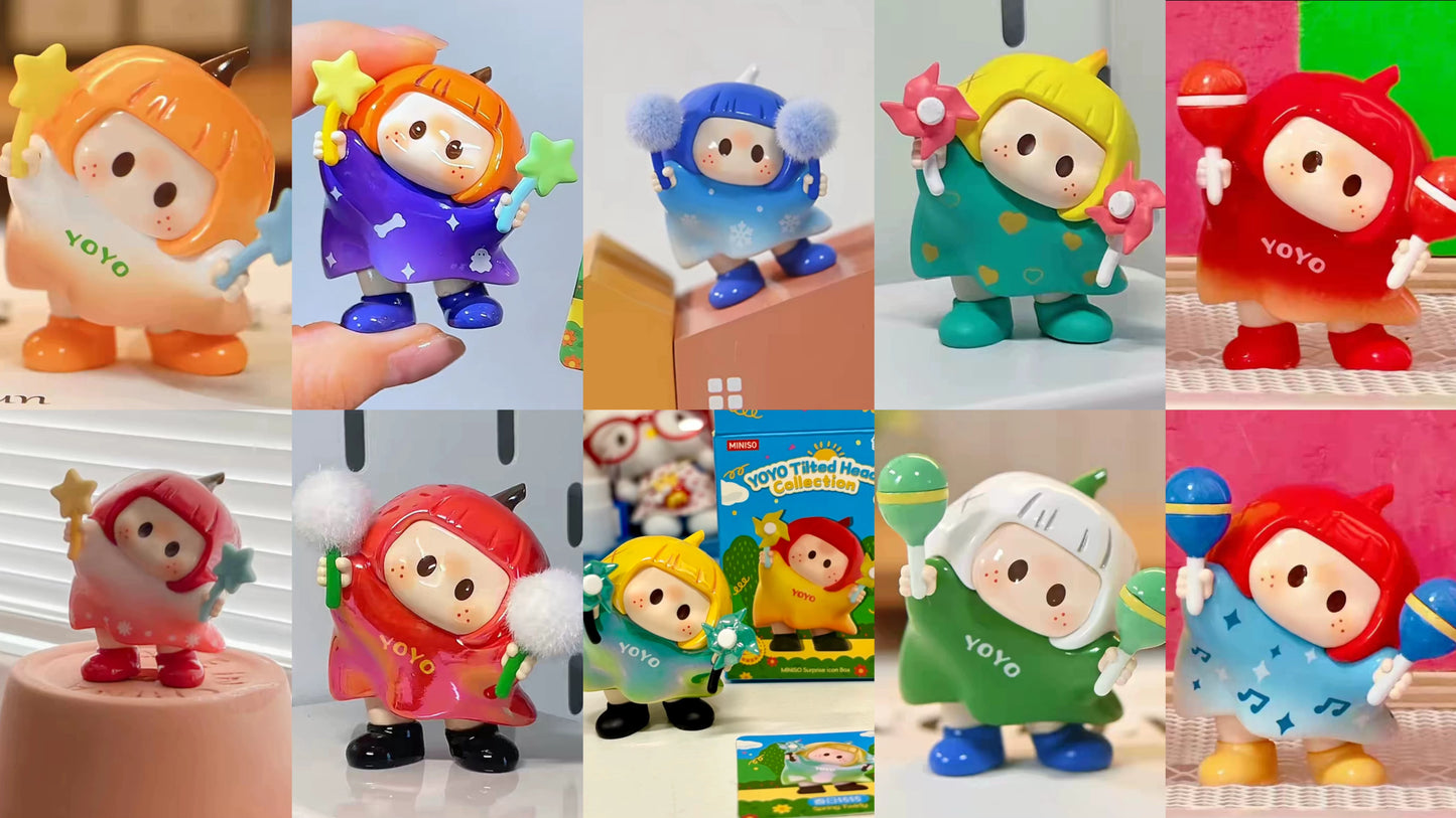 YOYO Chan Mini Figure Part 1 | YOYO Tilted Head Collection - Collectable Toys Mystery Blind Box
