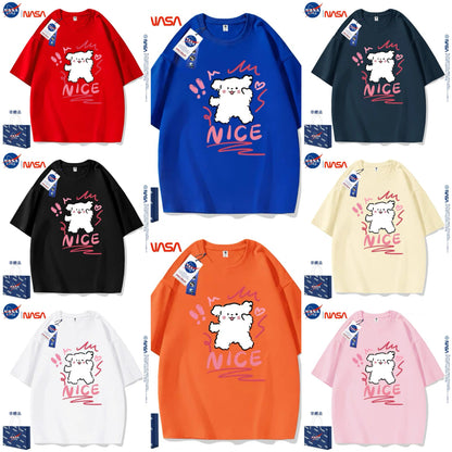 Cute Cartoon Doggie Maltese Puppy Style T-Shirt Series | Nice Wink Eyes Part1 - Kawaii Fashion Items for Child & Adult