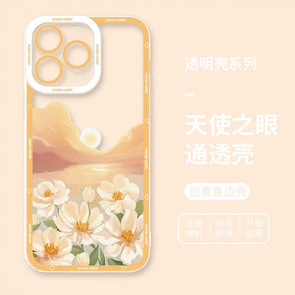Girlish Fancy Oil Drawing | Pastel World 7 Styles - iPhone Case PLUS SE2 XS XR X 11 12 13 14 15 16 16e 17 17e Pro Promax 12mini 13mini