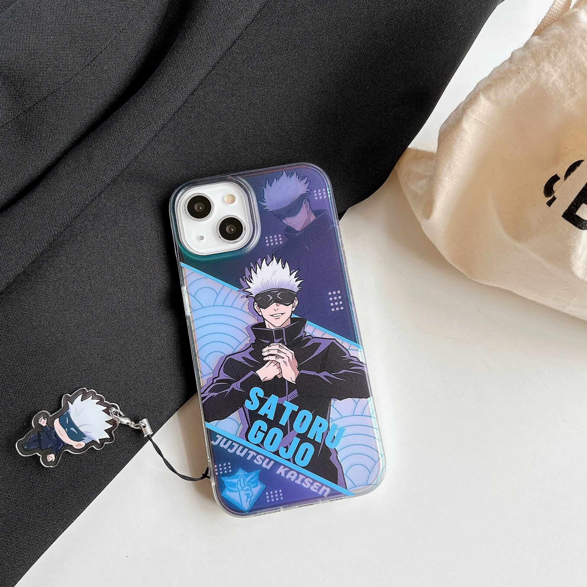 Japanese Anime Jujutsu Kaisen Phone Case with Strap | Satoru Yuji Megu KawaiiGiftLand Japanese Anime Jujutsu Kaisen Phone Case with Strap | Satoru Yuji Megu KawaiiGiftLand