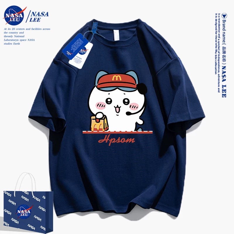 Japanese Cartoon ChiiKawa Casual Style T-Shirt Series | Chiikawa Waiter - Kawaii Fashion Items