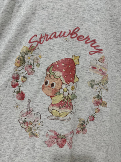 Korean Fashion Cute Cartoon Style T-Shirt Series | Twinkle Twinkle Little Star with Strawberry - Kawaii Fashion Items