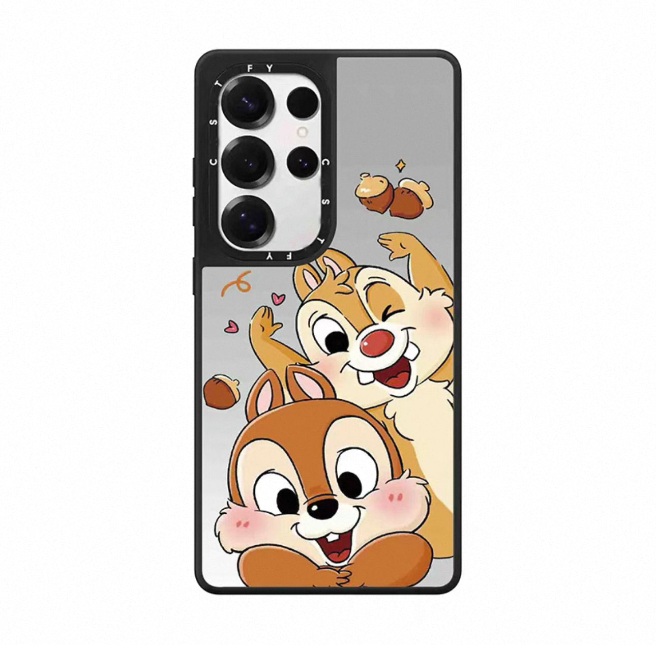 Cute Cartoon Chip and Dale | Flowers & Big Head - Phone Case Samsung Galaxy S25 S24 S23 Ultra KawaiiGiftLand