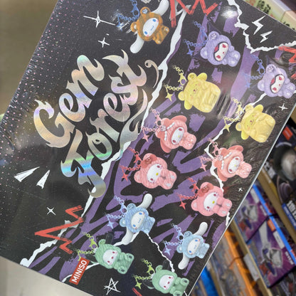 Miniso Sanrio Characters Gem Forest Animals Keychain | Hello Kitty My Melody Kuromi Cinnamoroll Pompompurin Pochacco - Collectable Toys Mystery Blind Box