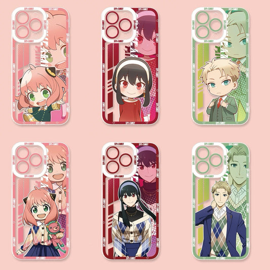 Japan Cartoon SPY Family | Cute & Anime Style 6 Styles - iPhone Case PLUS SE2 XS XR X 11 12 13 14 15 16 16e 17 17e Pro Promax 12mini 13mini