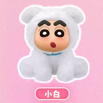 Japanese Cartoon Crayon Shin-chan Cosplay Sitting Series 1 Keychain | Sheep ChocoBi Kappa Rabbit Shiro Monkey Action Kamen - Figure Collectable Toys Mystery Blind Box - KawaiiGiftLand