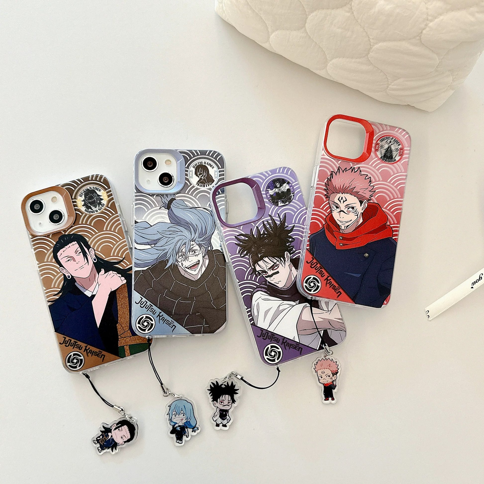 Japanese Anime Jujutsu Kaisen Phone Case with Strap Japanese Anime Jujutsu Kaisen Phone Case with Strap