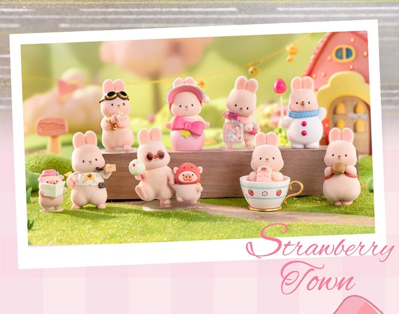 Momo with Bunny Kawaii Lovely Characters | Strawberry Town -Toy Collection Mystery Blind Box