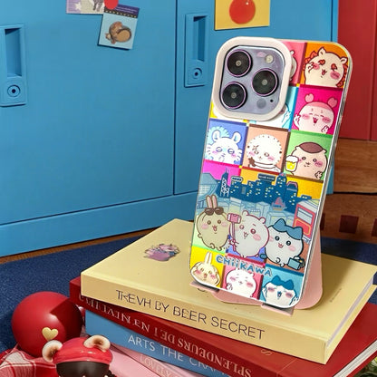 Japanese Cartoon ChiiKawa Laser Case | Sightseeing in City Day and Light - iPhone Case 11 12 13 14 15 16 16e 17 17e Pro Promax