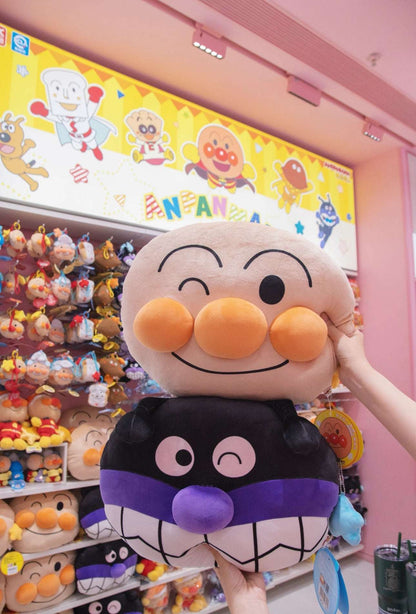 Japan Cartoon Anpanman Plush Cushion | Anpanman Baikinma 40cm - Kawaii Room Decoration