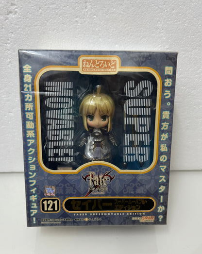 Japan GSC Nendoroid Series | 121 Fate Stay Night Saber Super Movable - 2010 Retried PVC FIGURE DOLL Toy Collection