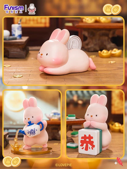 Momo with Bunny Kawaii Lovely Characters | Momo Bunny Rich -Toy Collection Mystery Blind Box