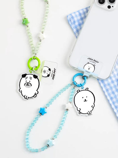 Japanese Cartoon Phone Back Clip with Phone Lanyard | Chiikawa Pink & Mint Green - for All Smart Phones (副本 3)