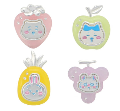 ChiiKawa X Miniso Fruit Market Series Fruit Market Earings | ChiiKawa Hachiware Usagi Momonga - Kawaii Items Room Decoration doll
