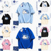 日本語カートゥーンちいかわカジュアルスタイルTシャツシリーズ｜サメとちいかわ - かわいいファッションアイテム