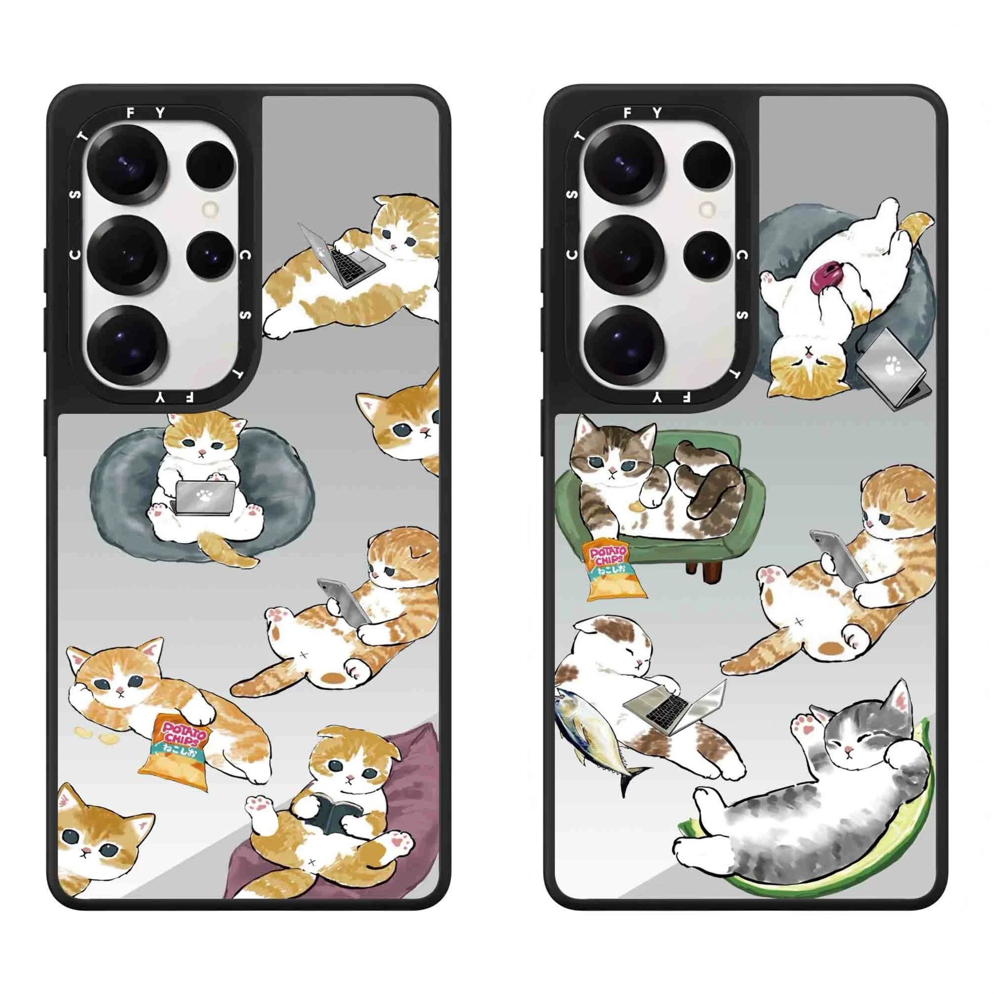Cute Cartoon Mofusand | Leisure Time Lovely Cat - Phone Case Samsung Galaxy S25 S24 S23 S22 Ultra