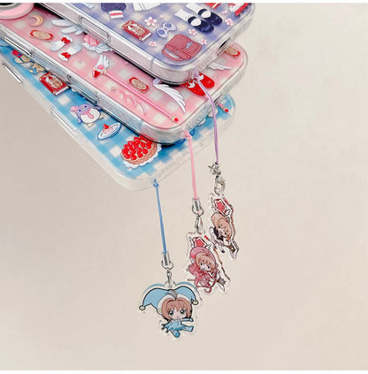 CardCaptorSakura Outfits Case | Combat Suit Uniform Blue Dress - iPhone Case 7 8 PLUS SE2 XS XR X 11 12 13 14 15 16 Pro Promax 12mini 13mini KawaiiGiftLand