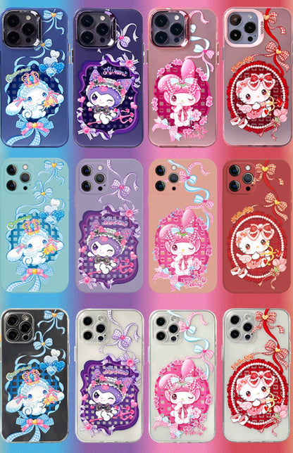 Japanese Cartoon Sanrio Sweet Angel | My Melody Laser Colour Clear - iPhone Case 11 12 13 14 15 16 Pro Promax