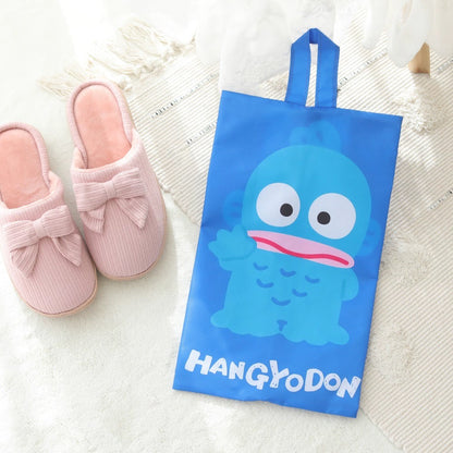 Japanese Cartoon Small Storage Hanging Bag | Keroppi Hangyodon Bad Badtz Maru AhirunoPekkle Tuxedosam Gudetama - Tidy Shoes Cloths Make up Bag