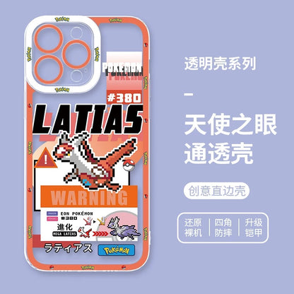 Japan Cartoon Pokemon Game Pixel Version | Celebi Xerneas Zekrom Reshiram Latios Latias Gardevoir Garchomp - Phone Case Samsung Galaxy S26 S25 S24 S23 S22 S21 FE Ultra Edge