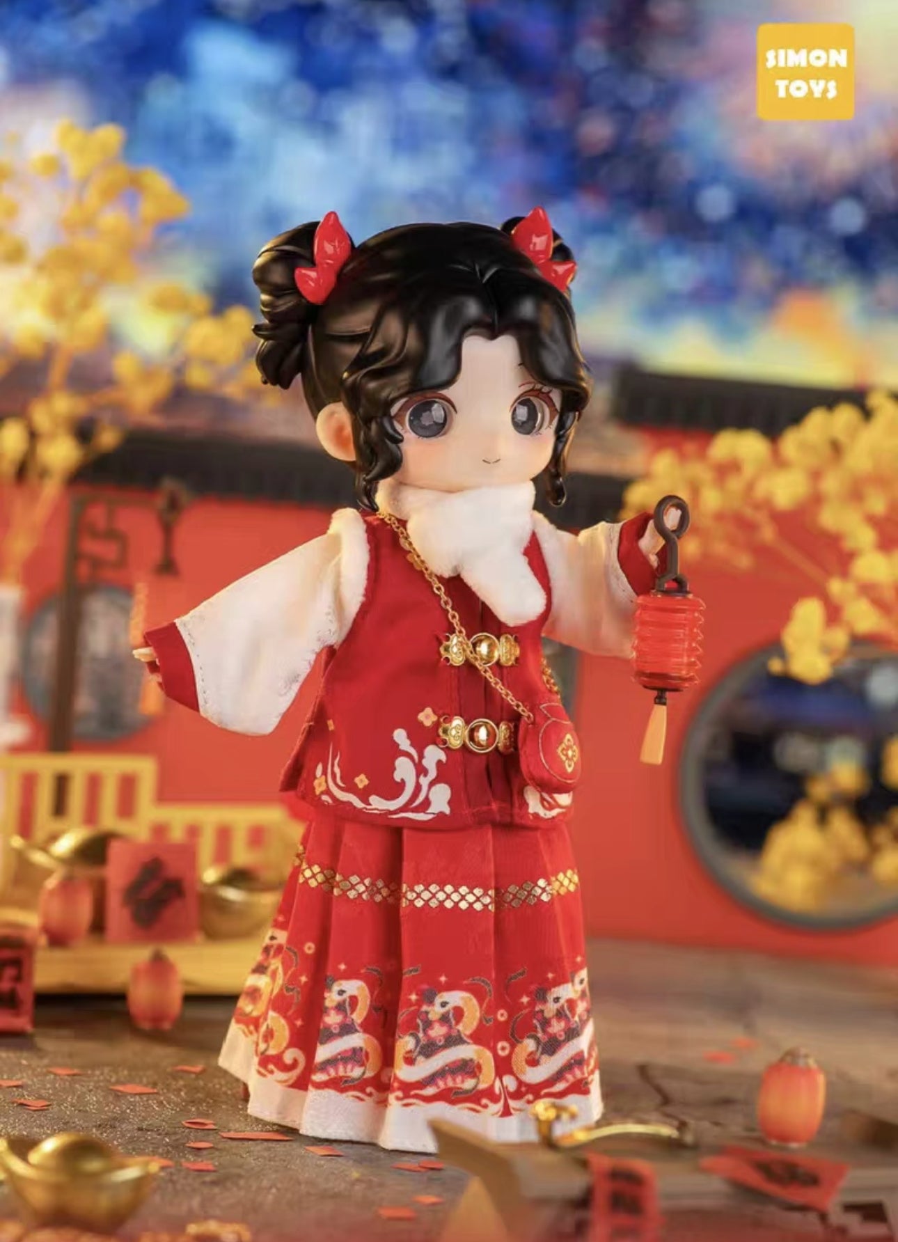 Simon Toys Liroro Summer Island | Chinese Snake Year Limited Edition - 1/12 ob11 11cm BJD Doll Ball Joint Doll Collectible Toys