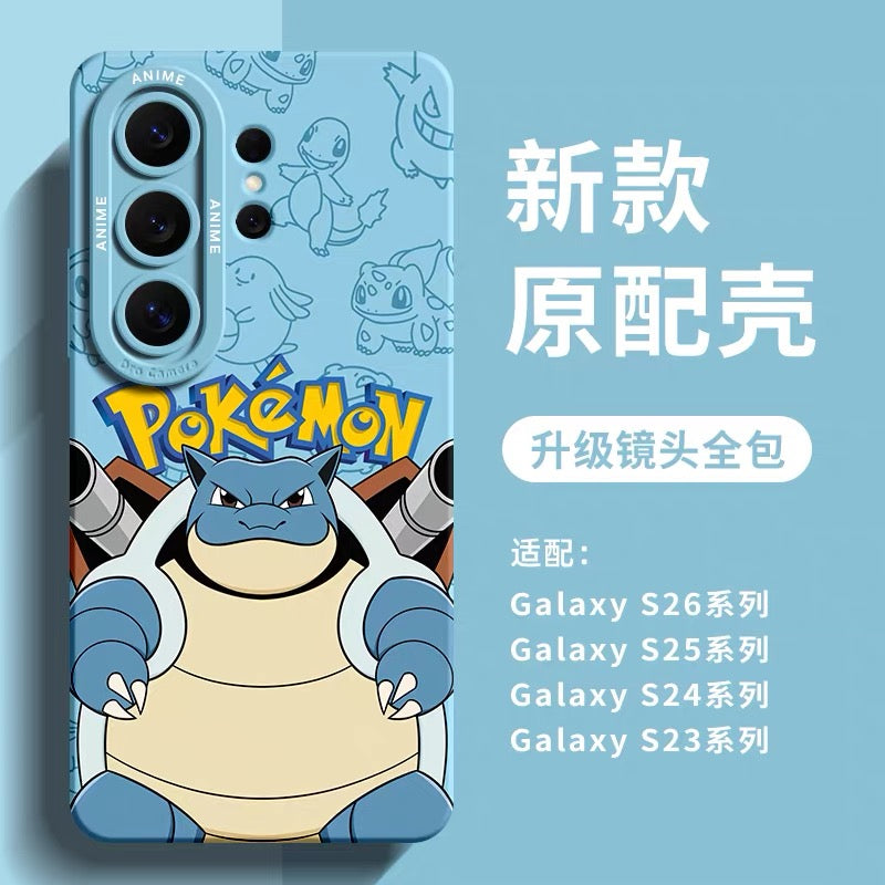 Japanese Cartoon Pokemon Silicone Case | Togepi Raichu Blastoise - Phone Case Samsung Galaxy S26 S25 S24 S23 FE Ultra Edge