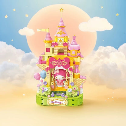 Top Toy x Sanrio Colorful Amusement Park Fair Rides | My Melody Happy Swings Castle - Building Blocks Toy Collections