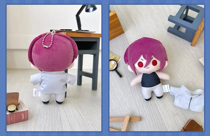 Japanese Anime Free! Iwatobi Swim Club Uniform Keychain | Haruka Makoto Rin Sosuke Cute Kawaii 10cm Q Bean Doll - Cute Kawaii Item