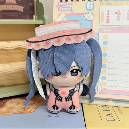 Japanese Anime Black Butler Kuro Shitsuji Keychain | Ciel Sebastian Cute Kawaii 12cm Nunu Doll - Cute Kawaii Item