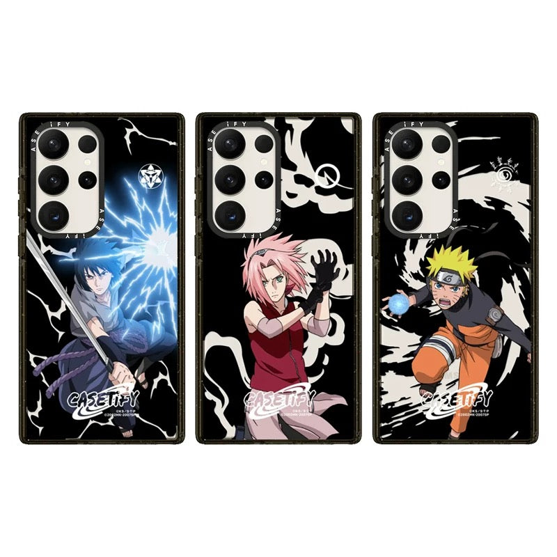 Japanese Cartoon Ninja Naruto | Naruto Sasuke Sakura The Road to Ninja - Phone Case Samsung Galaxy S24 S23 S22 Ultra