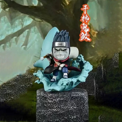 Naruto Ninja The Akatsuki Group Q Version Series Part 1 | Naruto Shippuuden Uchiha Itachi Sasori Deidara Tobi Hoshigaki Kisame Zetsu - Figure Collectable Toys Mystery Blind Box