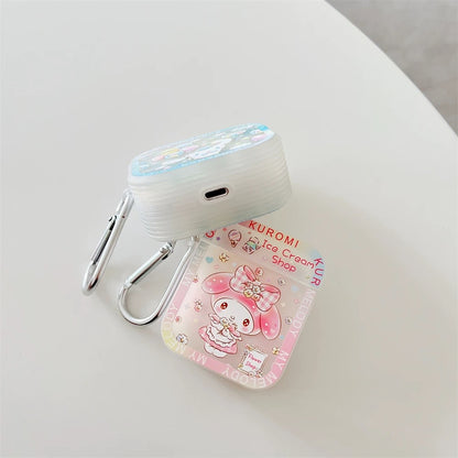 Japanese Cartoon Dreamy Pastel Colour Hello Kitty My Melody Kuromi Cinnamoroll Pompompurin AirPods AirPodsPro AirPods3 Case