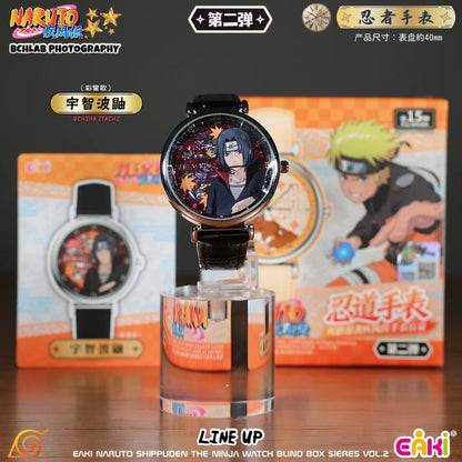 Eaki X Naruto Ninja Part 2 Watch Accessories Series | Naruto Shippuuden Naruto Sasuke Sakura Kakashi Gaara Neji Hinata Itachi Uchiha Madara Obito - Watch Collectable Toys Mystery Blind Box