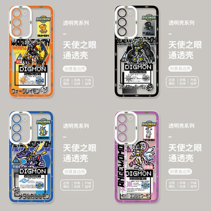 Anime Digimon Digital Monster Pixel Game Version | Black War Greymon Metal Garurumon Angewomon - Phone Case Samsung Galaxy S26 S25 S24 S23 S22 S21 FE Ultra Edge